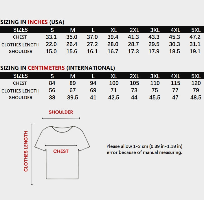 Unisex Anime Digital Short-sleeved T-shirt