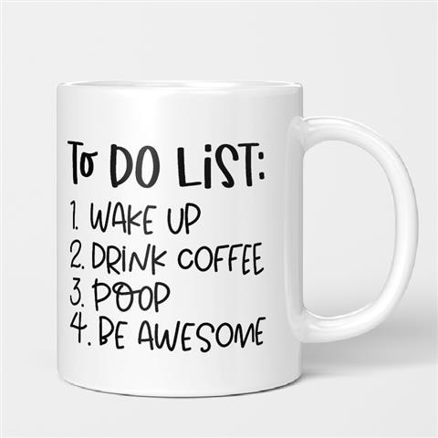 To Do List Daily Ceramic Mug