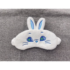 NJZ Rabbit Breathable Plush Eye Mask