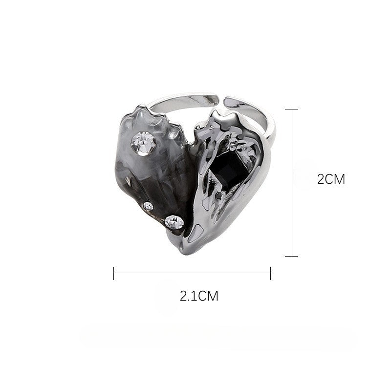 Retro Zircon Game Cos Ring
