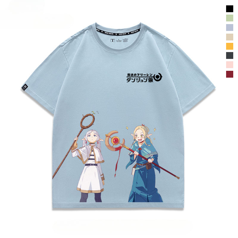 Unisex Anime Printed Short-sleeved T-shirt
