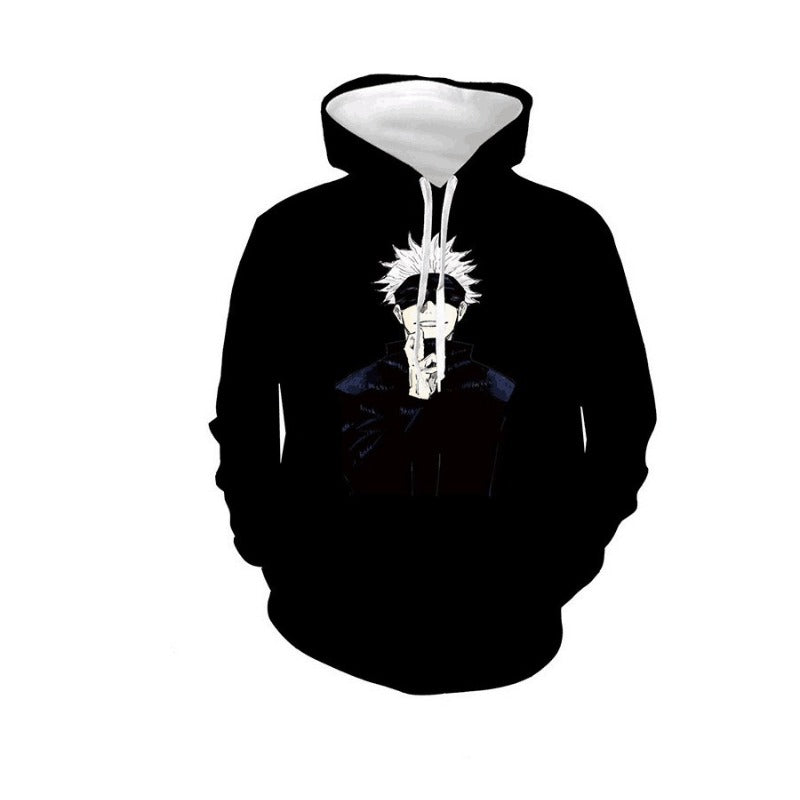 Men's Anime GOJO 3D Print Loose Hoodie