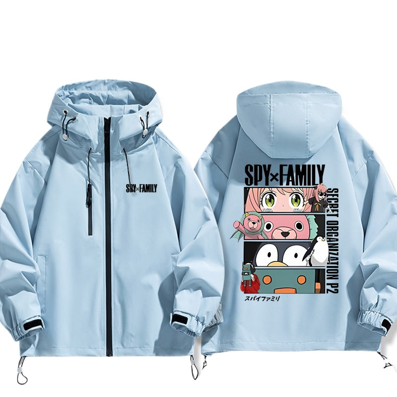 Unisex Anime Aniya Zipper Thin Jacket