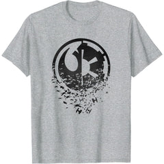 Classic Rebel Alliance & Galactic Empire Split T-Shirt