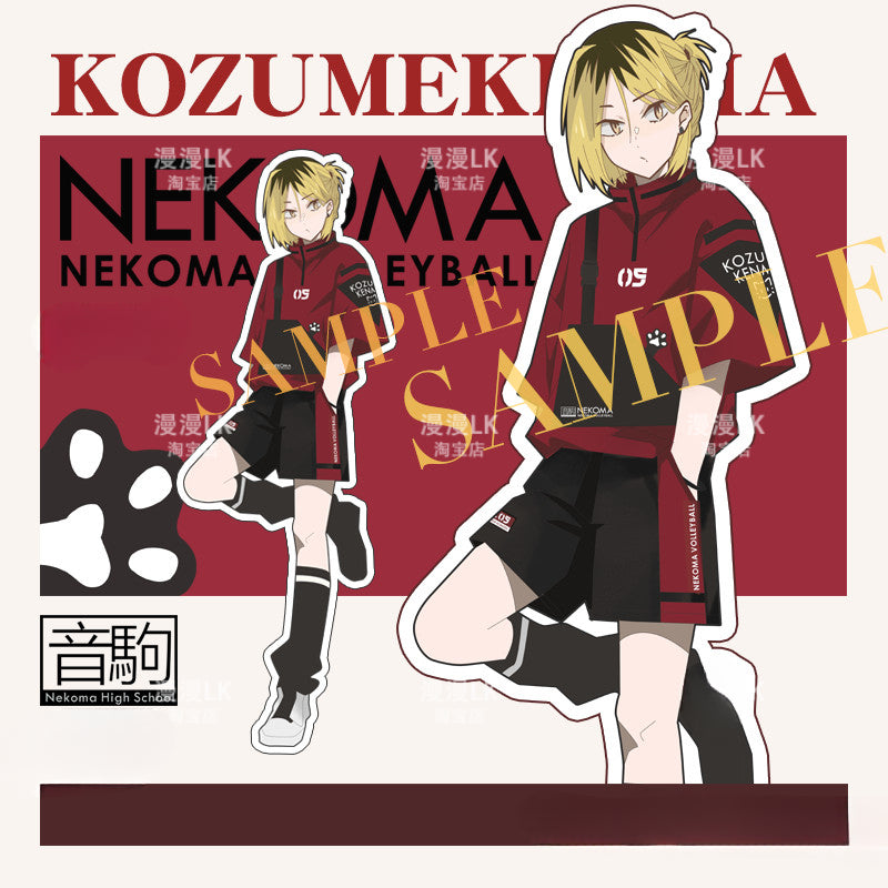 Casual Anime Nekoma Cosplay T-shirt Shorts Set