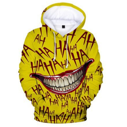 Unisex Comic Joker Digital Print Sports Hoodie