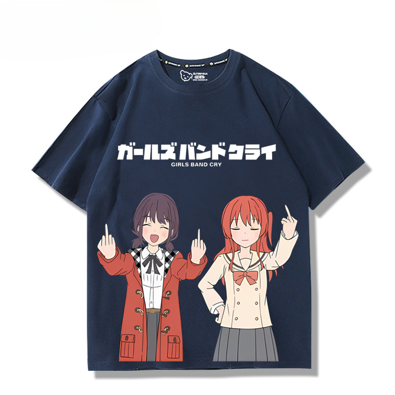 Casual Girls Anime Short Sleeve T-Shirt