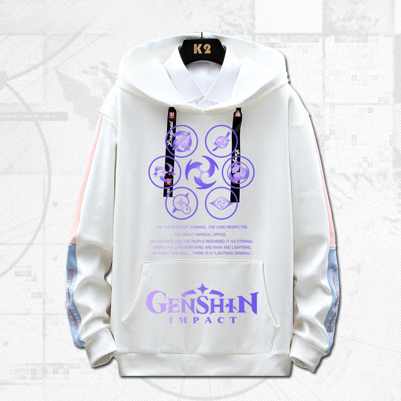 Men's Game Graphic Print Loose Hoodie