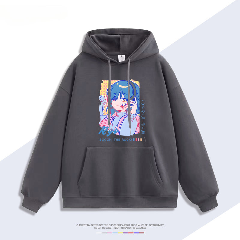Unisex Anime Graphic Printed Hoodie