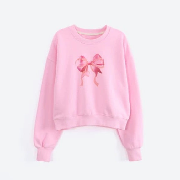 Cute Niche Kpop Bowtie Sports Hoodie