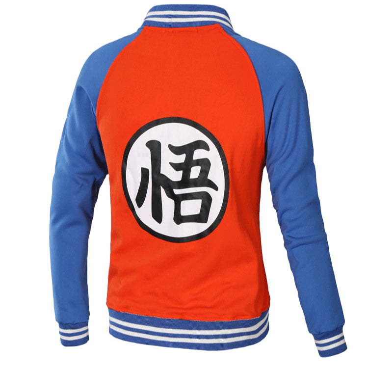 Men's Goku Cosplay Baseball Jacket