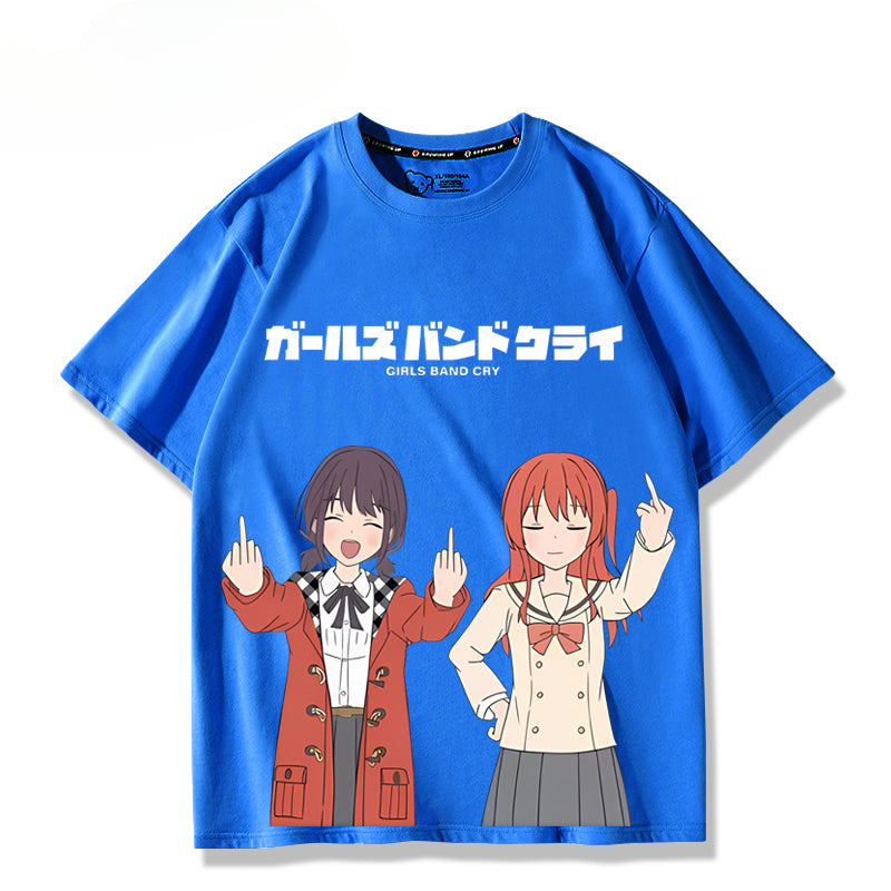 Casual Girls Anime Short Sleeve T-Shirt