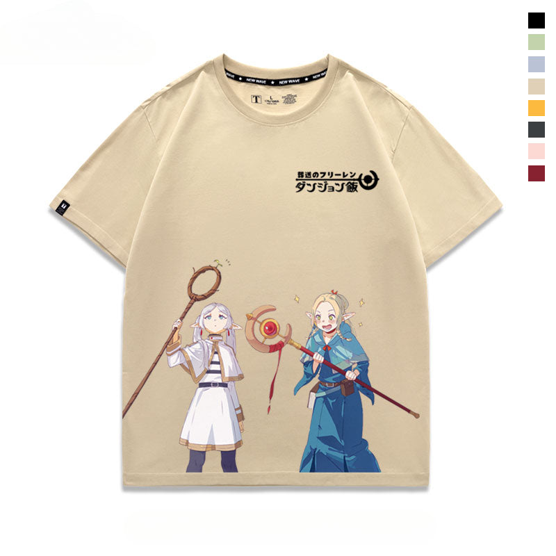 Unisex Anime Printed Short-sleeved T-shirt