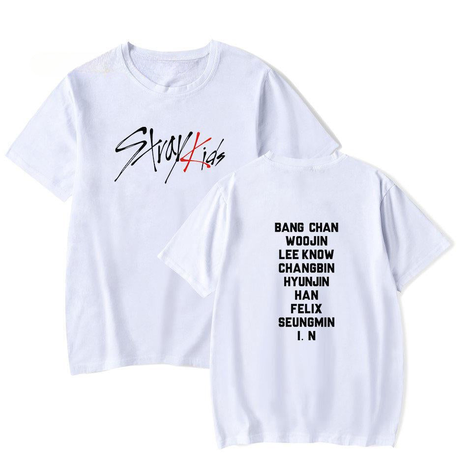 Women's KPOP Cartoon Printed Short Sleeve T-Shirt