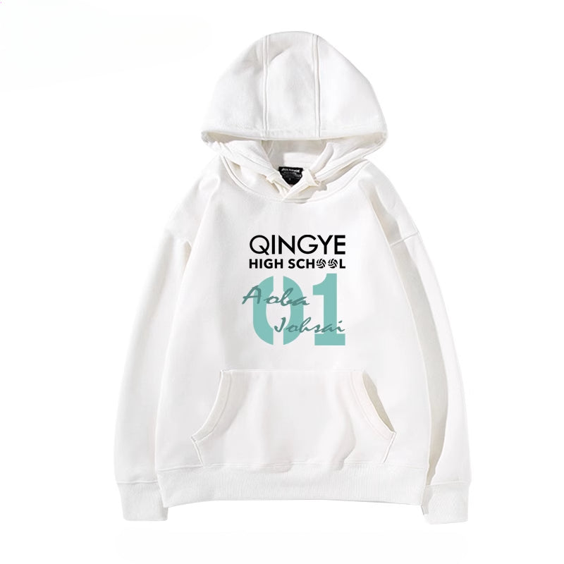 Unisex Anime Letter Cos Loose Hoodie