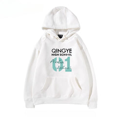 Unisex Anime Letter Cos Loose Hoodie