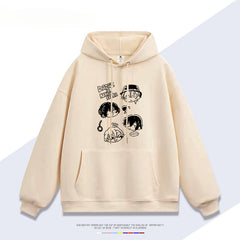 Dazai Anime Graphic Print Loose Hoodie