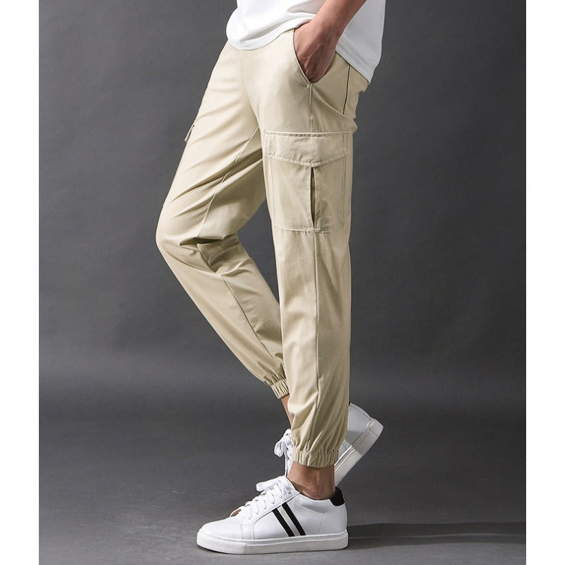 Men's Summer Silk Fabric Casual Pants