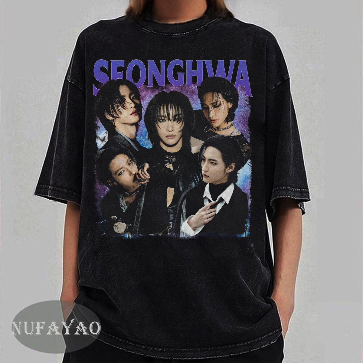 Vintage Seonghwa Graphic Washed Tee