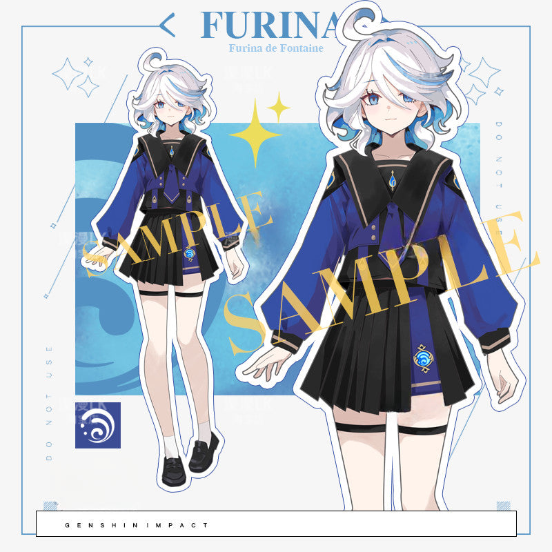 Furina Cosplay Skirt Jk Sailor Uniform