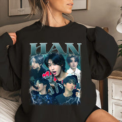 Han Graphic Cotton Crewneck Sweatshirt