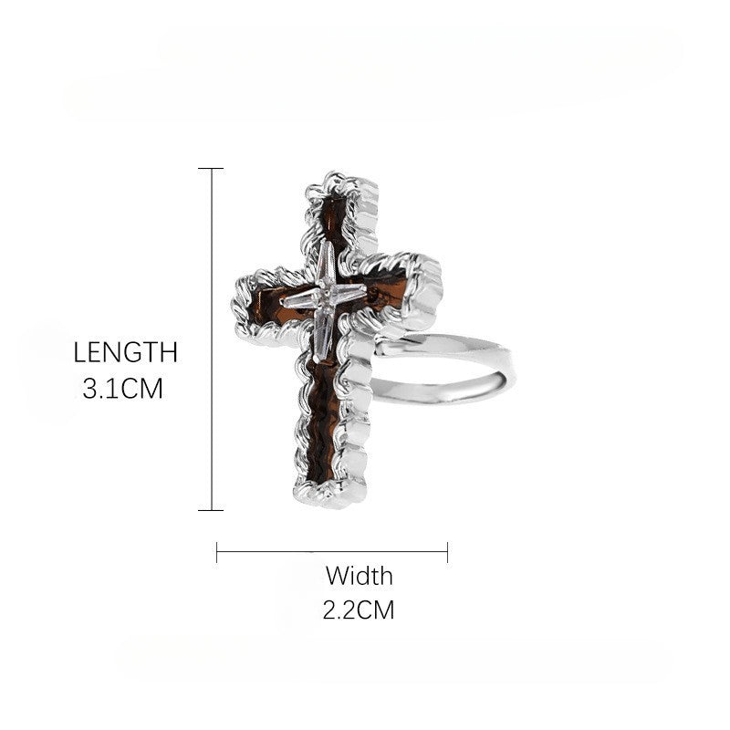 Retro Zircon Game Cos Ring