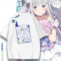 Casual Anime Pattern Cotton T-shirt