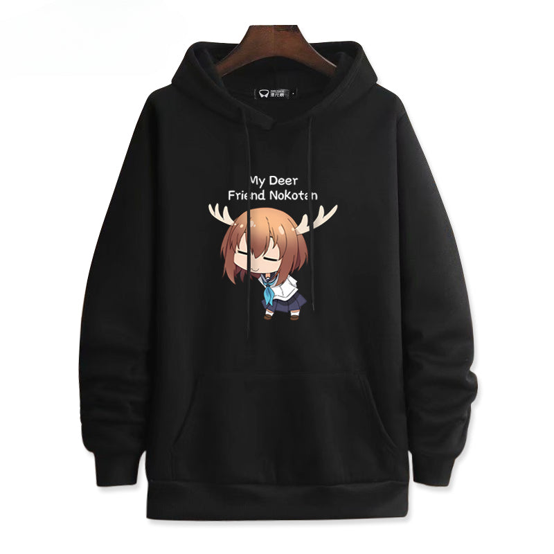 Women's Anime Graphic Print Loose Hoodie