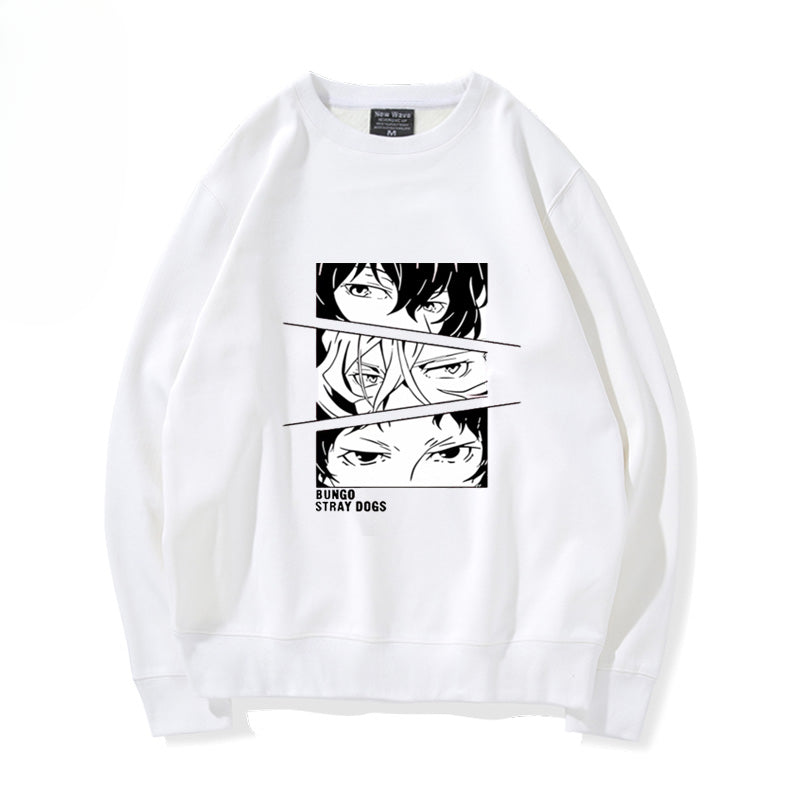 Casual Anime Pullover Round Neck Sweatshirt