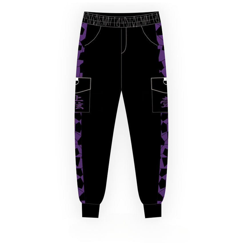 Unisex Tanjiro Anime Trousers Casual Sweatpants