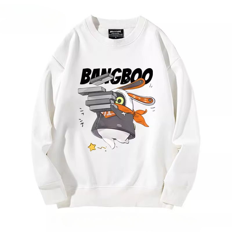 Cute Game Graphic Crew Neck Sweatshirt