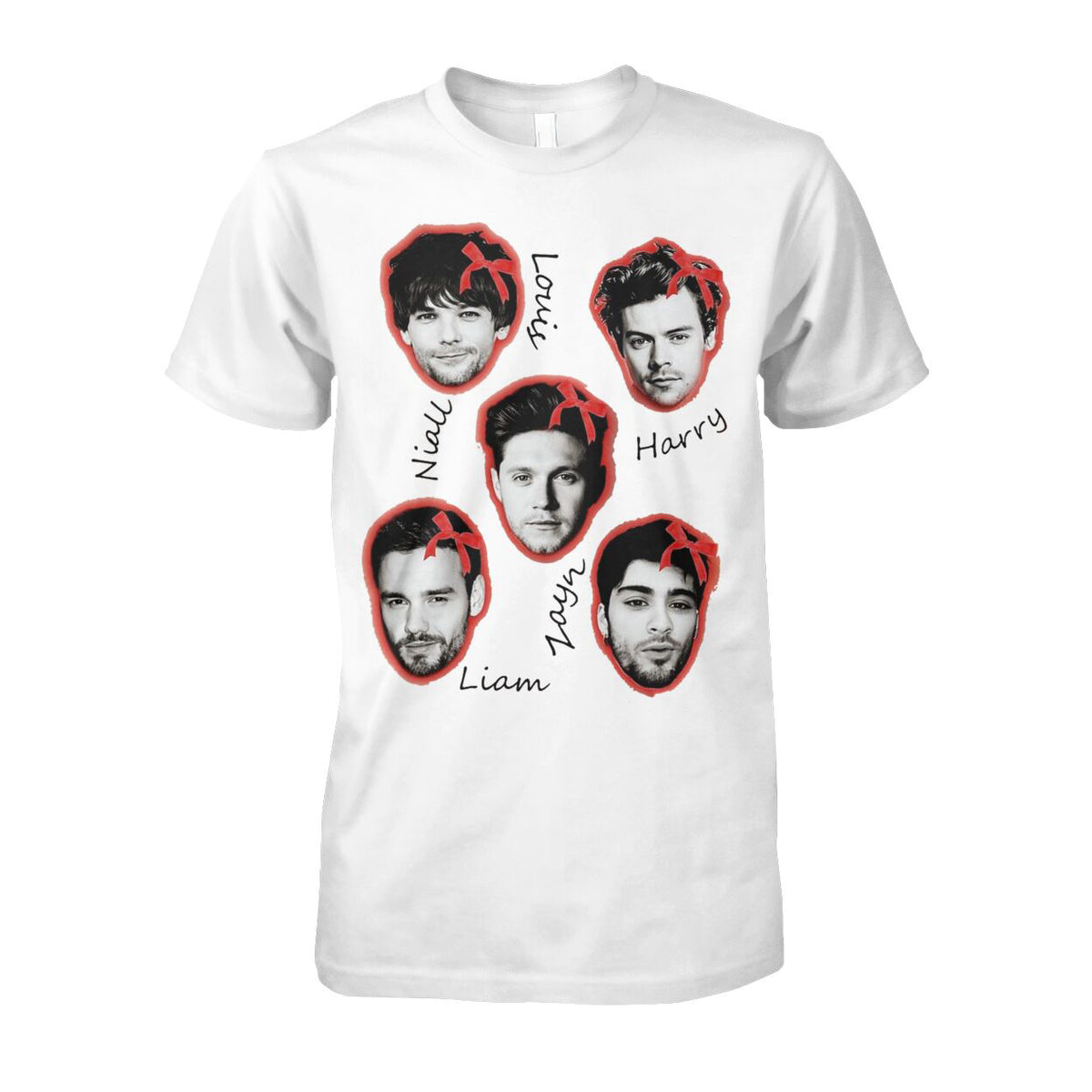Unisex 1D Members Bow Tie Avatar Shirt