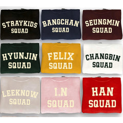 SKZ Squad Printed Crewneck Sweatshirt