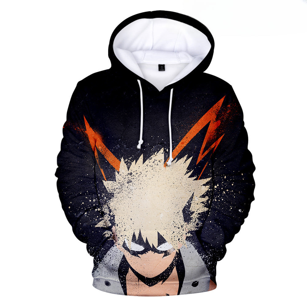 Trendy Deku Anime Digital Print Cosplay Hoodie