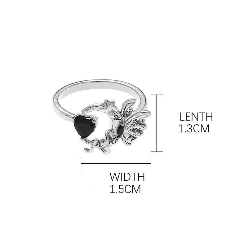 Retro Zircon Game Cos Ring