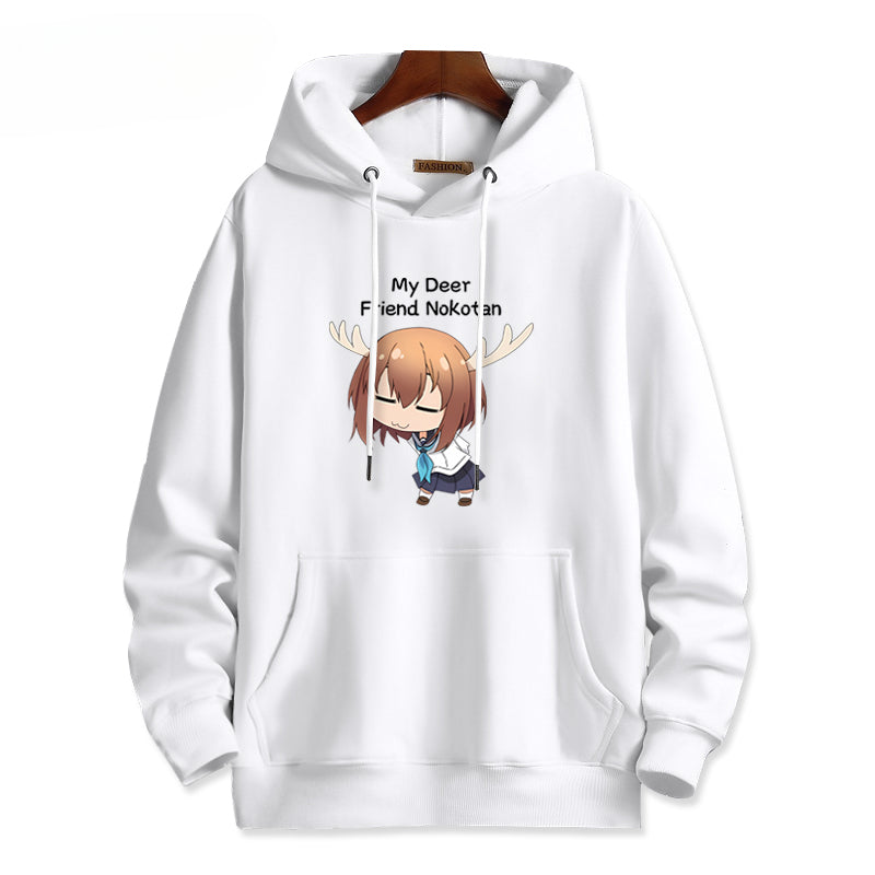 Women's Anime Graphic Print Loose Hoodie