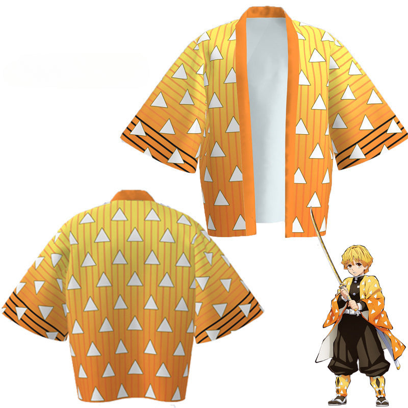 Casual Anime Tanjiro Cosplay Cloak Pajamas