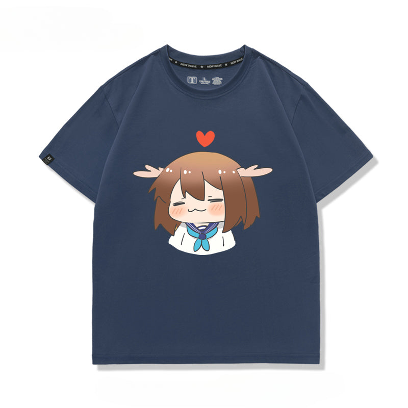 Unisex Anime Graphic Short-sleeved T-shirt