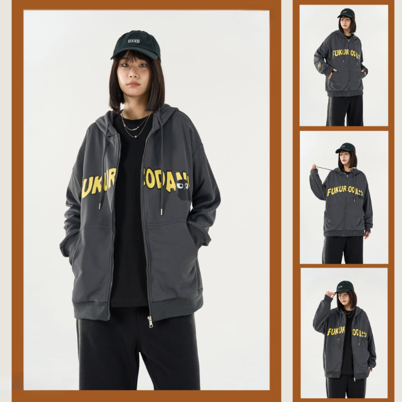Unisex Anime Cosplay Zipper Loose Jacket