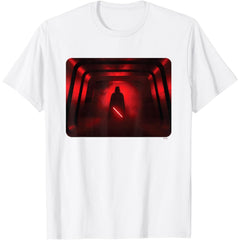 Darth Vader Red Lightsaber Shadow T-Shirt