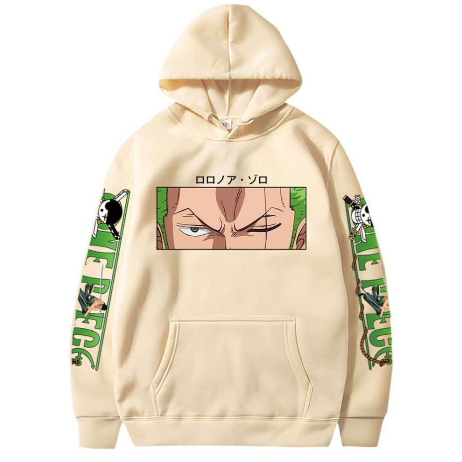 Unisex Zoro Graphic Print Relaxed Fit Hoodie