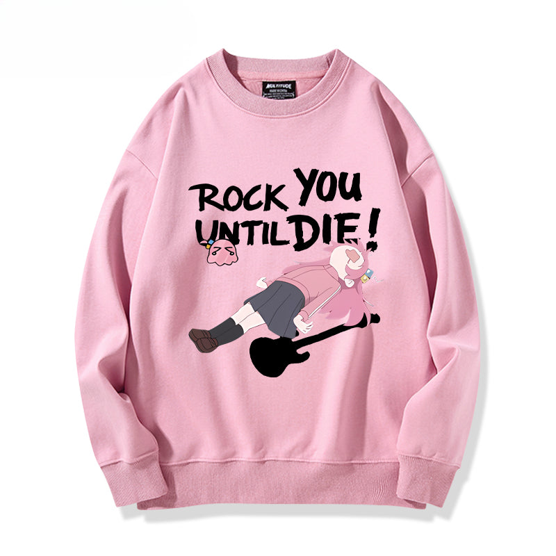 Bocchi Anime Crew Neck Sweatshirt