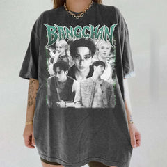 Vintage Bang Chan Graphic Cotton Washed Tee