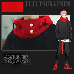 Trendy Anime Men's Cosplay High Neck Hoodie Pants