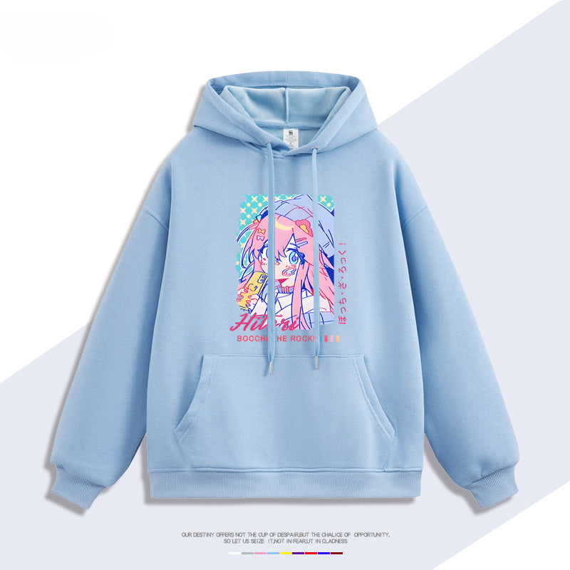 Unisex Anime Graphic Printed Hoodie
