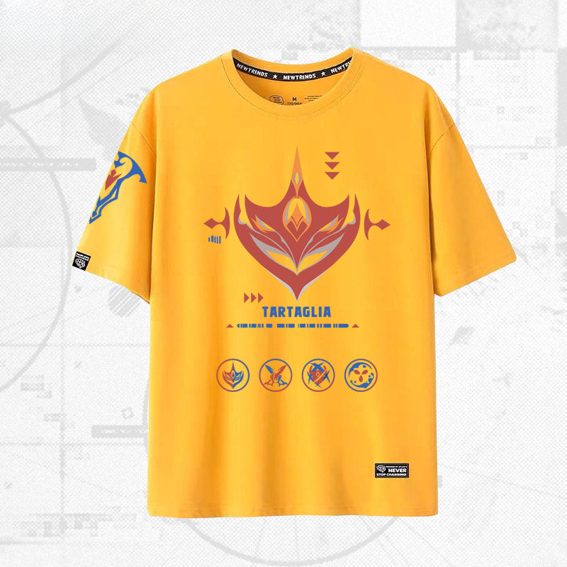 Unisex Game Graphic Cotton Short-sleeved T-shirt