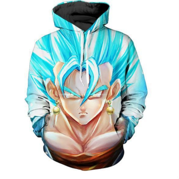 Unisex Anime Saiyan Digital Print Sports Hoodie