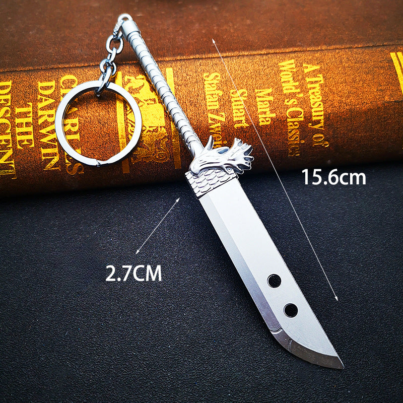 Cool Anime Weapon Keychain Necklace Pendant