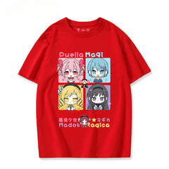 Cute Girls Anime Print Cos T-shirt