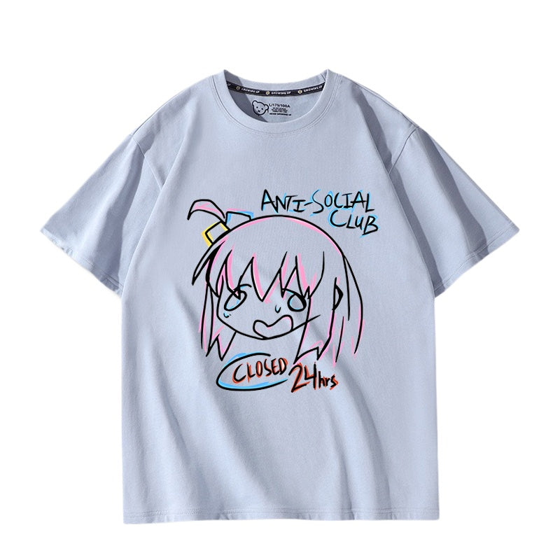 Bocchi Anime Cos Short-sleeved T-shirt